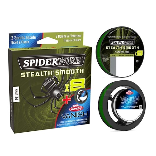 SpiderWire Stealth® Smooth 8 (+Fluorocarbon Leader) Thumbnail Photo