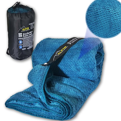 Alpin XtraDrySoft Fleece Microfiber Πετσέτα Διάτρητη (80*53cm) Thumbnail Photo